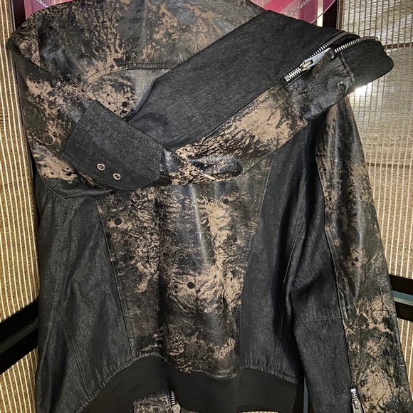 Denim & Leather Jacket - Picture 2 of 4